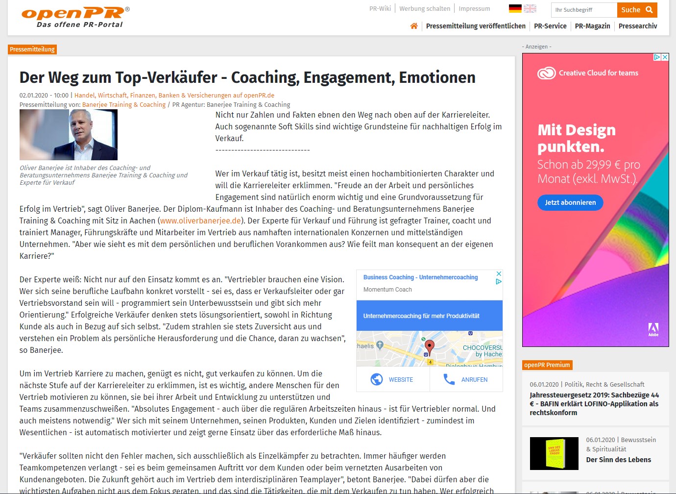 Verkaufstraining Aachen: Mit einem Coaching und Verkaufstraining zum Top-Verkäufer